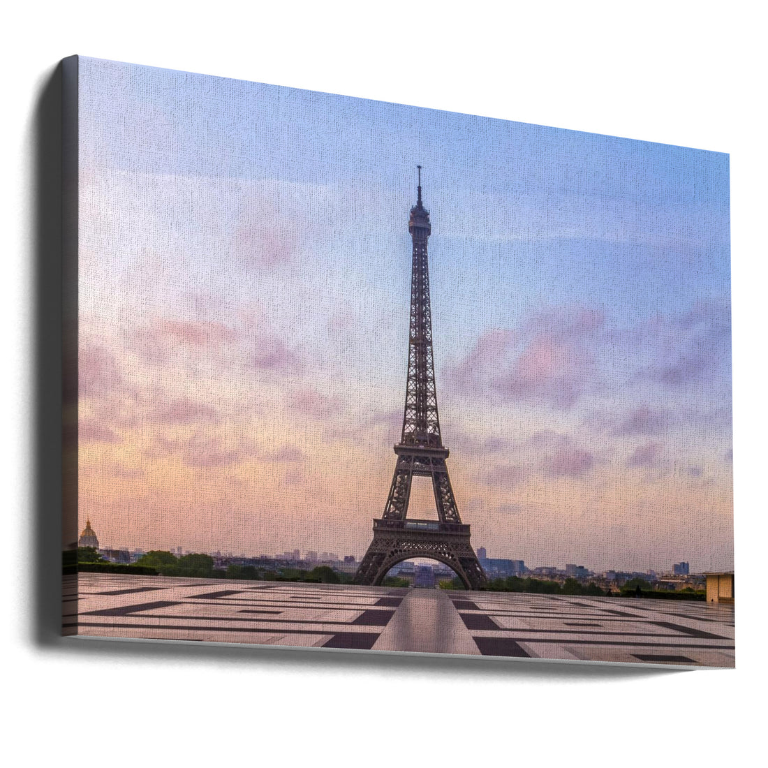 Eiffel Tower Sunrise by Melanie Viola | Paris Landmark Dawn, Large Canvas Wall Art Print | Artsy Earth