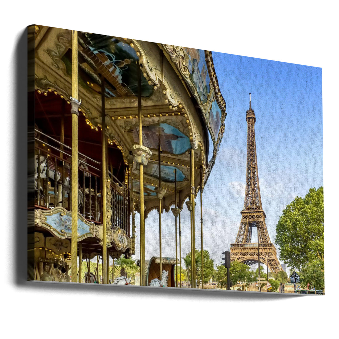 Typical Paris by Melanie Viola | Paris Street Scene, Large Canvas Wall Art Print | Artsy Earth