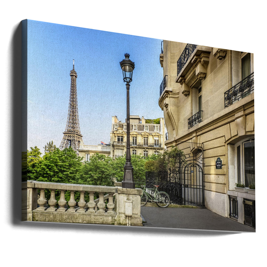 Parisian Charm by Melanie Viola | Famous Paris Landmark, Large Canvas Wall Art Print | Artsy Earth