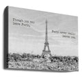 Paris Memories by Melanie Viola | Travel Inspiration Quote, Large Canvas Wall Art Print | Artsy Earth