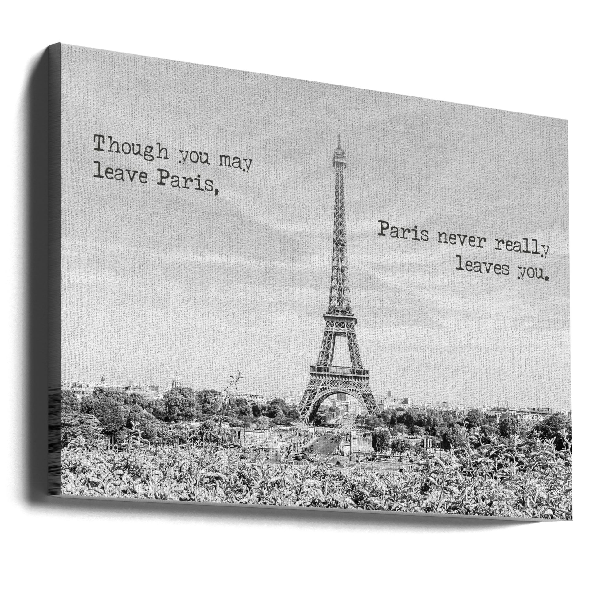 Paris Memories by Melanie Viola | Travel Inspiration Quote, Large Canvas Wall Art Print | Artsy Earth