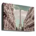 Parisian Flair by Melanie Viola | Vintage Urban Landmark, Large Canvas Wall Art Print | Artsy Earth