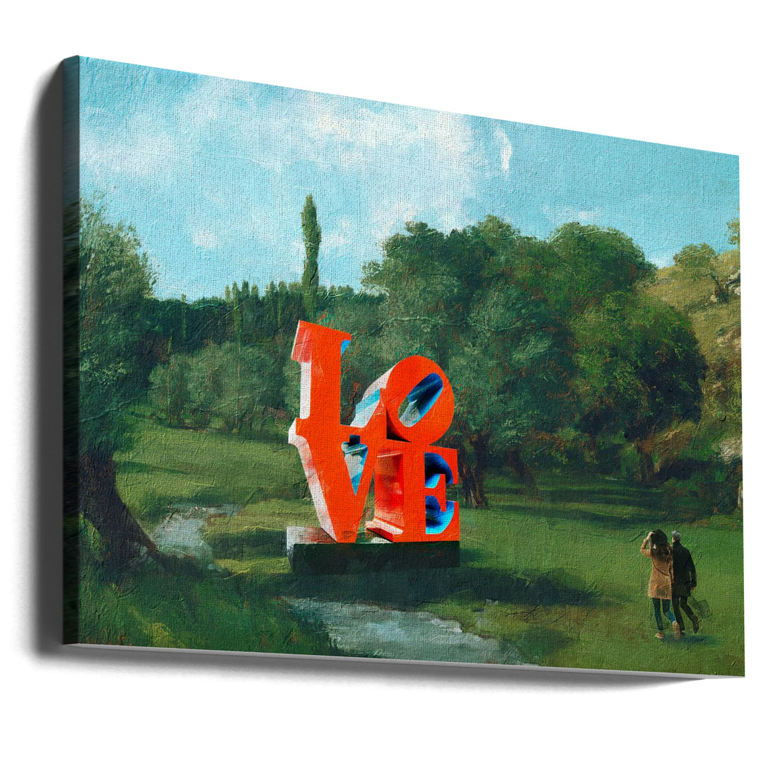 The Love Found by Dikhotomy | Romantic Landscape Art, Large Canvas Wall Art Print | Artsy Earth