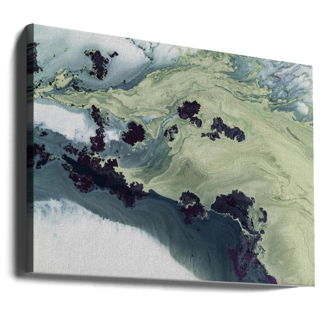 Untouched Estuaries by Petra Meikle De Vlas | Coastal Abstract Landscape, Large Canvas Wall Art Print | Artsy Earth