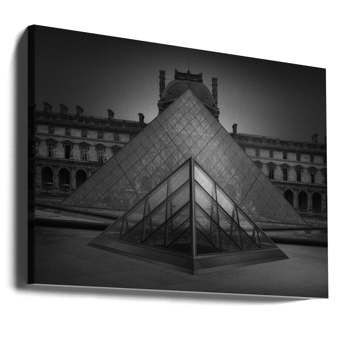 The Light of the Pyramid by Jorge Ruiz Dueso | Louvre Glass Architecture, Large Canvas Wall Art Print | Artsy Earth