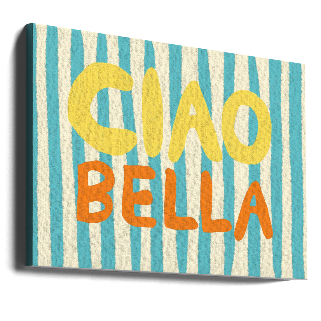 Ciao Bella by Studio Dolci | Summer Beach Typography, Large Canvas Wall Art Print | Artsy Earth