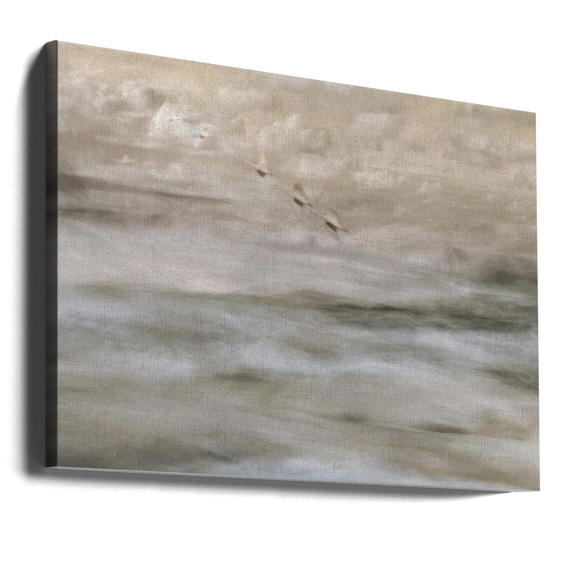 Swans over sea by Christina Sillen | Coastal Nature Waterscape, Large Canvas Wall Art Print | Artsy Earth