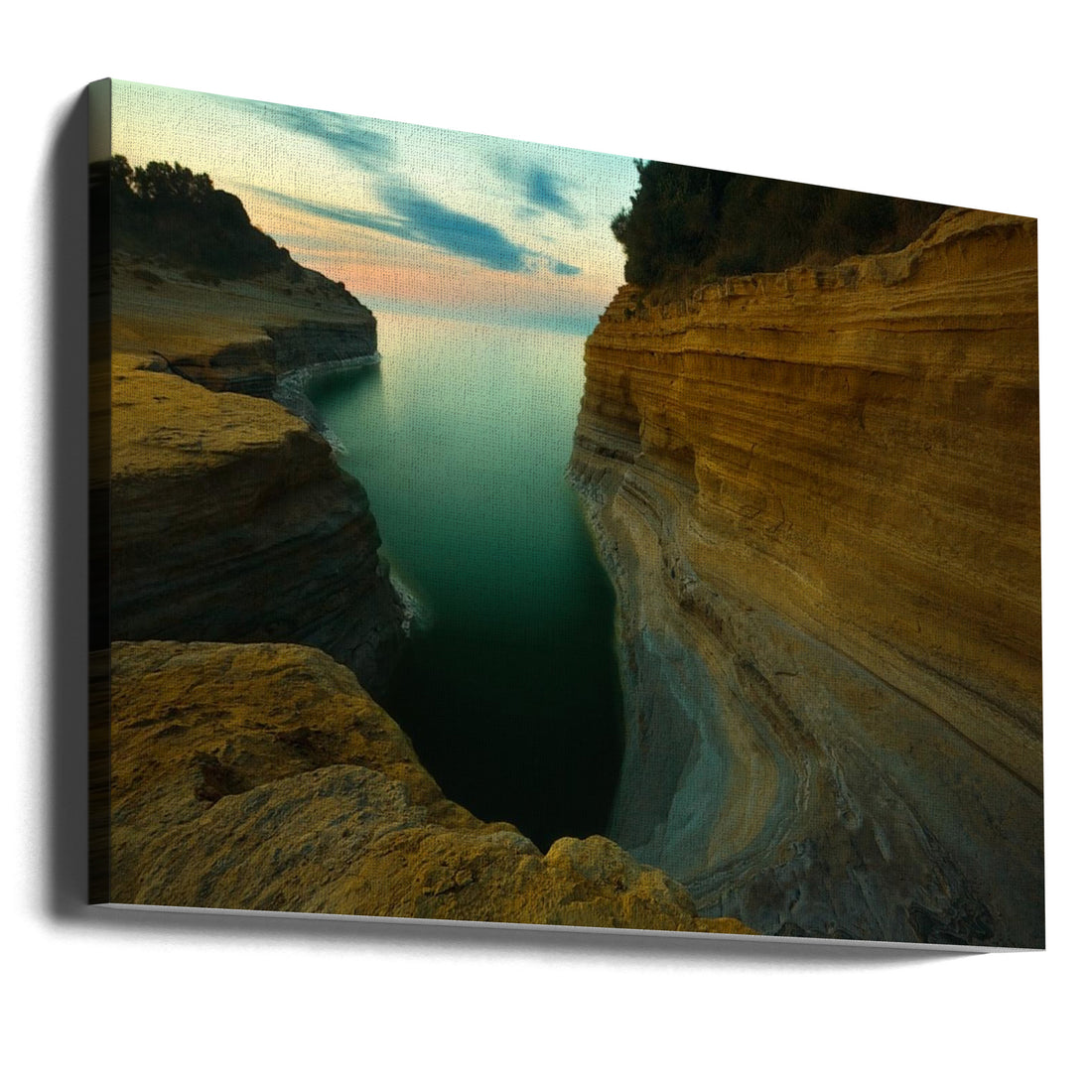 Coastal Rock Formation by Krzysztof Browko | Seascape Cliff Formation, Large Canvas Wall Art Print | Artsy Earth