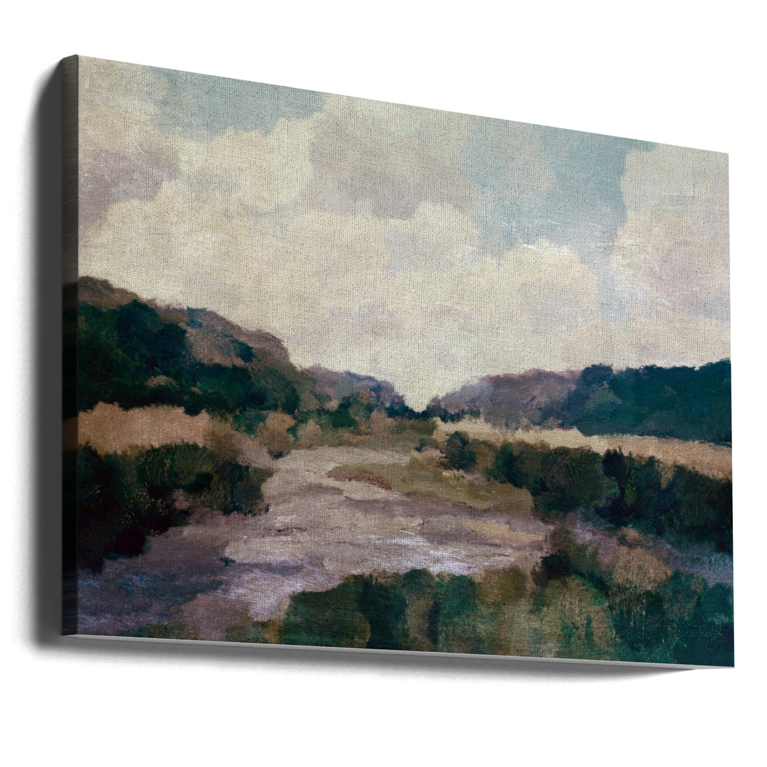 Kernow Stream by Dan Hobday | Abstract Forest Landscape, Large Canvas Wall Art Print | Artsy Earth