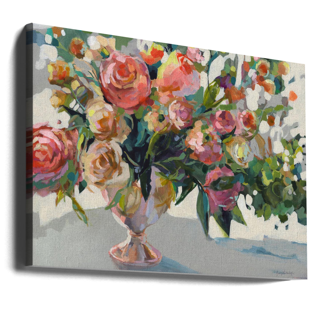 Roses by Jenny Westenhofer | Garden Rose Painting, Large Canvas Wall Art Print | Artsy Earth