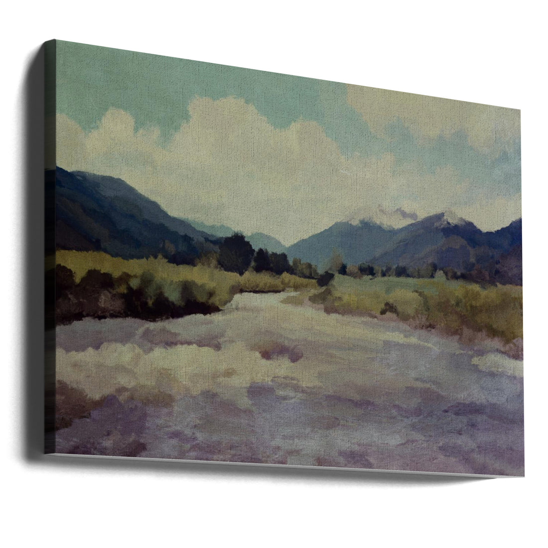 Valley River by Dan Hobday | Abstract Landscape Painting, Large Canvas Wall Art Print | Artsy Earth