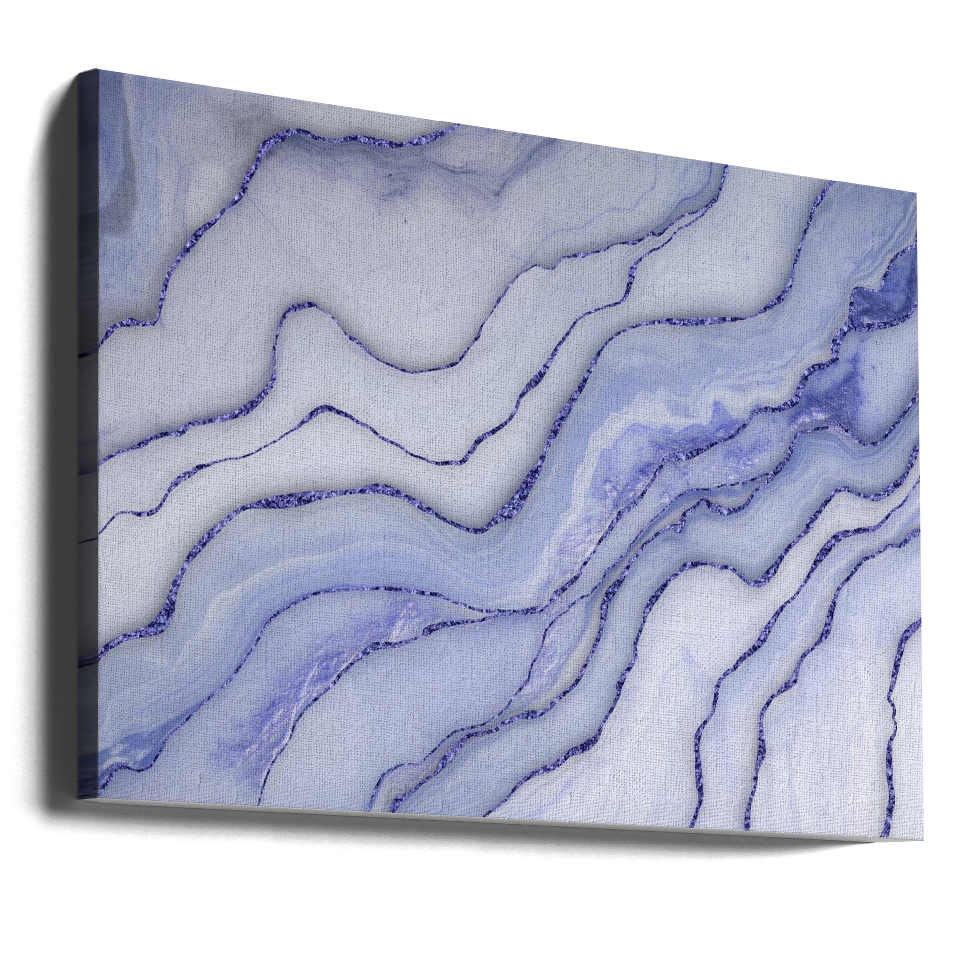 Marble Luxury Blue by Andrea Haase | Abstract Frost Pattern, Large Canvas Wall Art Print | Artsy Earth