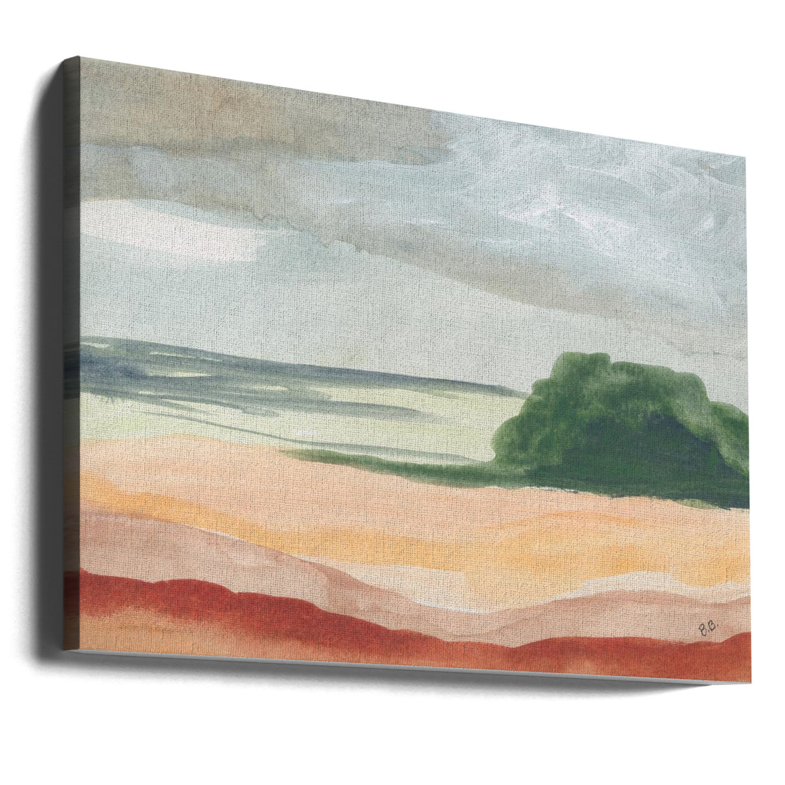 Arid Land by Bronwyn Baker | Desert Landscape Watercolor, Large Canvas Wall Art Print | Artsy Earth