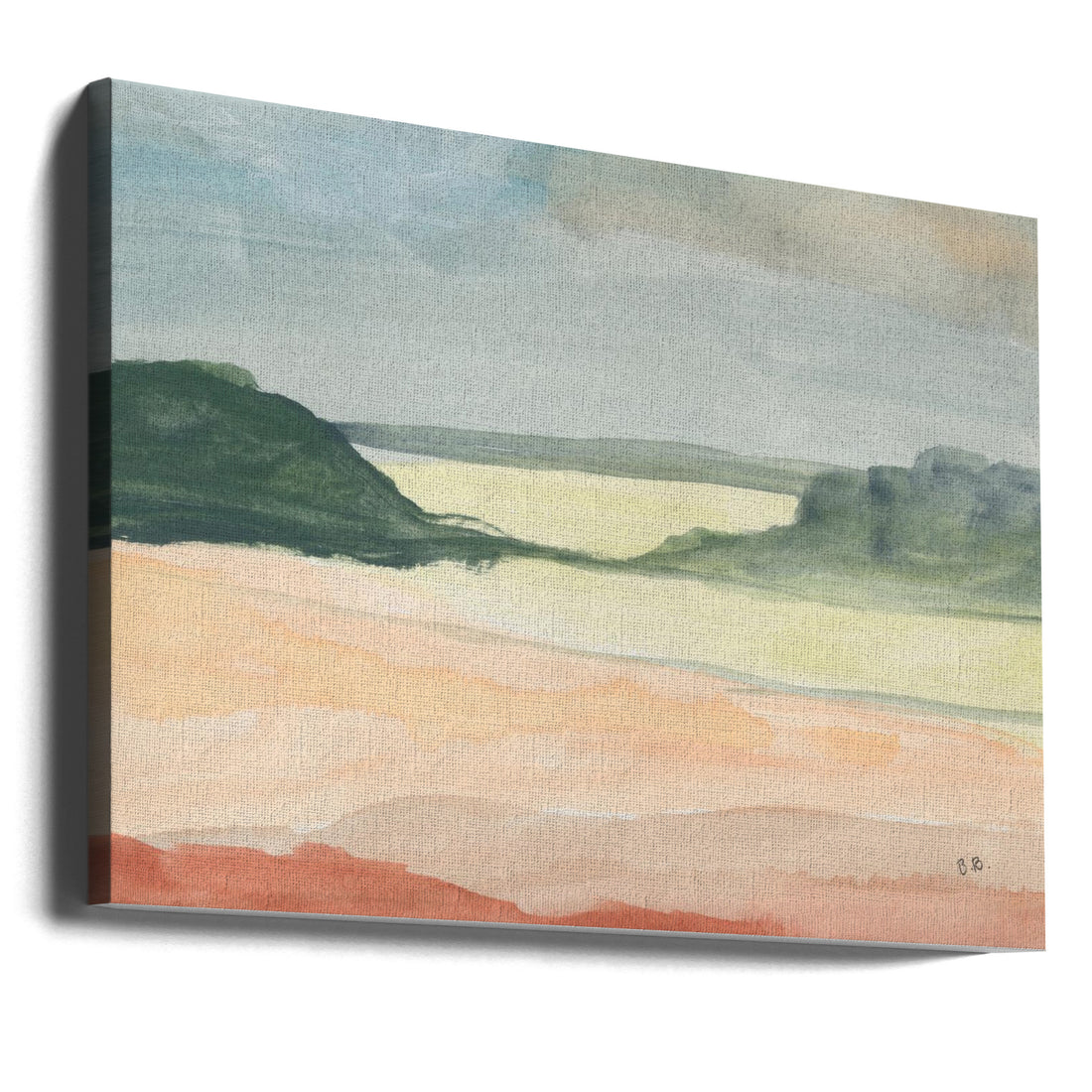 Arid Land by Bronwyn Baker | Desert Landscape Watercolor, Large Canvas Wall Art Print | Artsy Earth