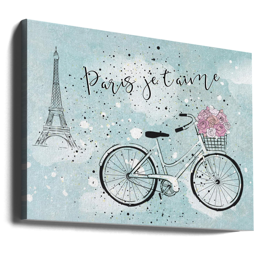 Paris Je t'aime by Martina | Romantic Paris Travel, Large Canvas Wall Art Print | Artsy Earth