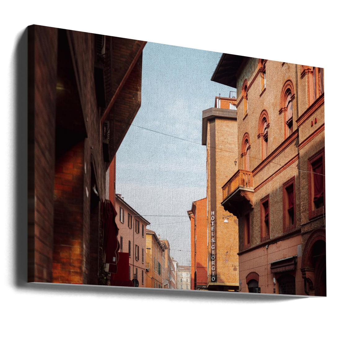 Bologna Sunset by Raisa Zwart | Italian Urban Architecture, Large Canvas Wall Art Print | Artsy Earth