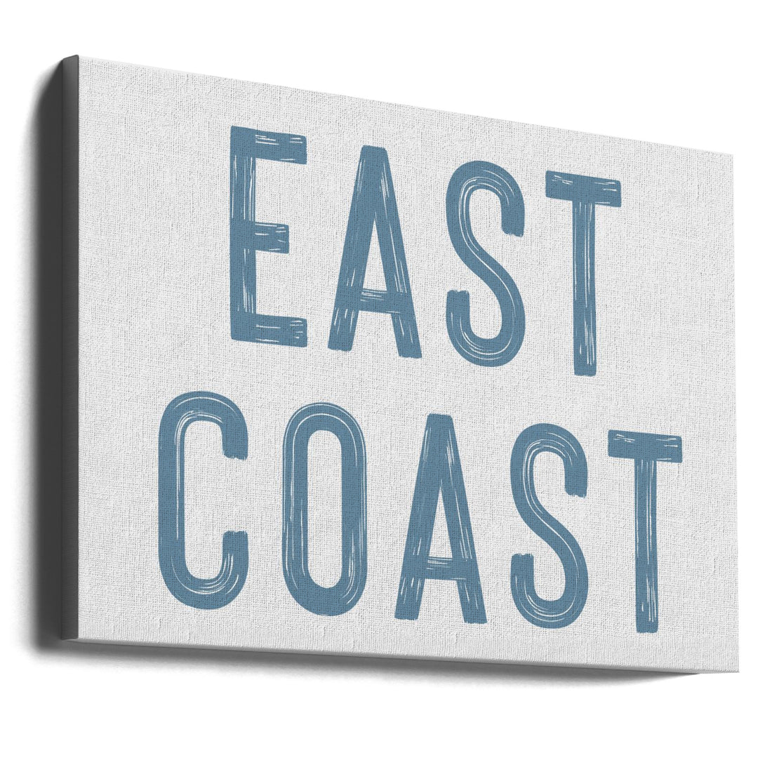 East Coast Horizontal by Jolly And Dash | Coastal Typography Design, Large Canvas Wall Art Print | Artsy Earth