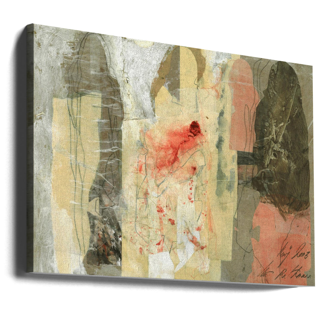 Fashion Collage XVII by Ute Rathmann | Abstract Fashion Portrait, Large Canvas Wall Art Print | Artsy Earth