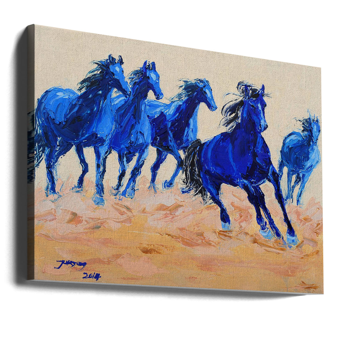 Horse Art Drawing by Jukyong Park | Painted Horse Sketch, Large Canvas Wall Art Print | Artsy Earth