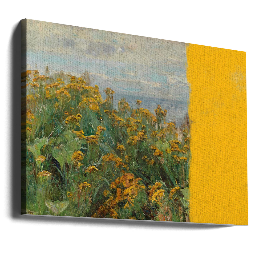 yellow modern landscape collage by The Art Concept | Modern Botanical Art, Large Canvas Wall Art Print | Artsy Earth