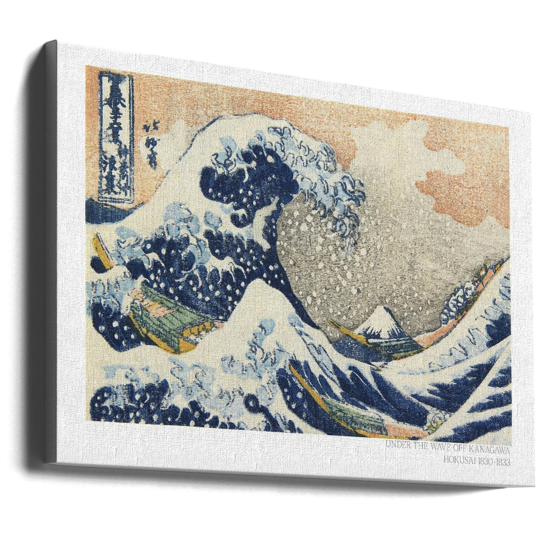 Under the Wave Off Kanagawa by Katsushika Hokusai | Japanese Woodblock Wave, Large Canvas Wall Art Print | Artsy Earth