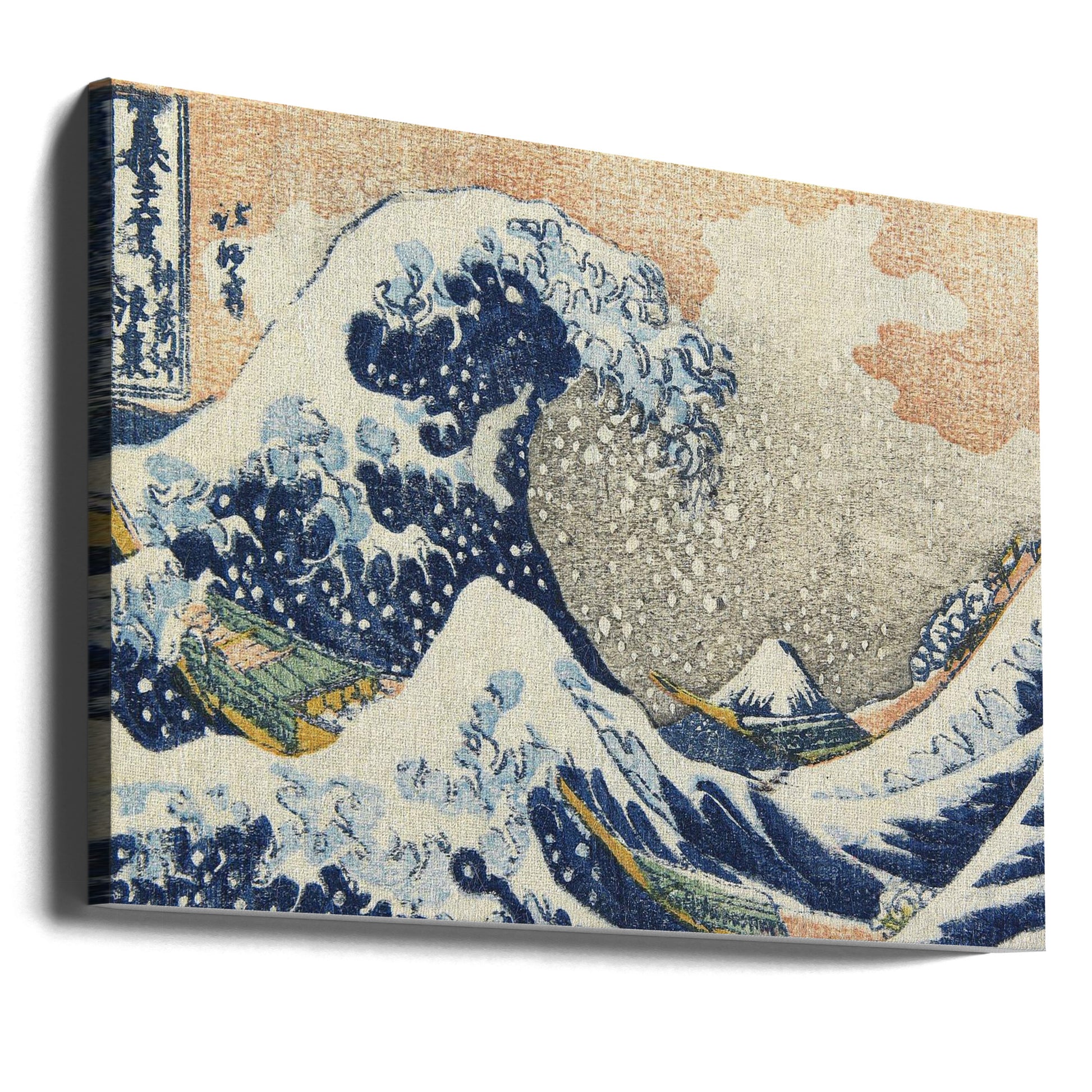 Under the Wave Off Kanagawa by Katsushika Hokusai | Japanese Woodblock Wave, Large Canvas Wall Art Print | Artsy Earth