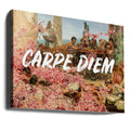 Carpe Diem Art by Grace Digital Art Co | Floral Painted Text, Large Canvas Wall Art Print | Artsy Earth