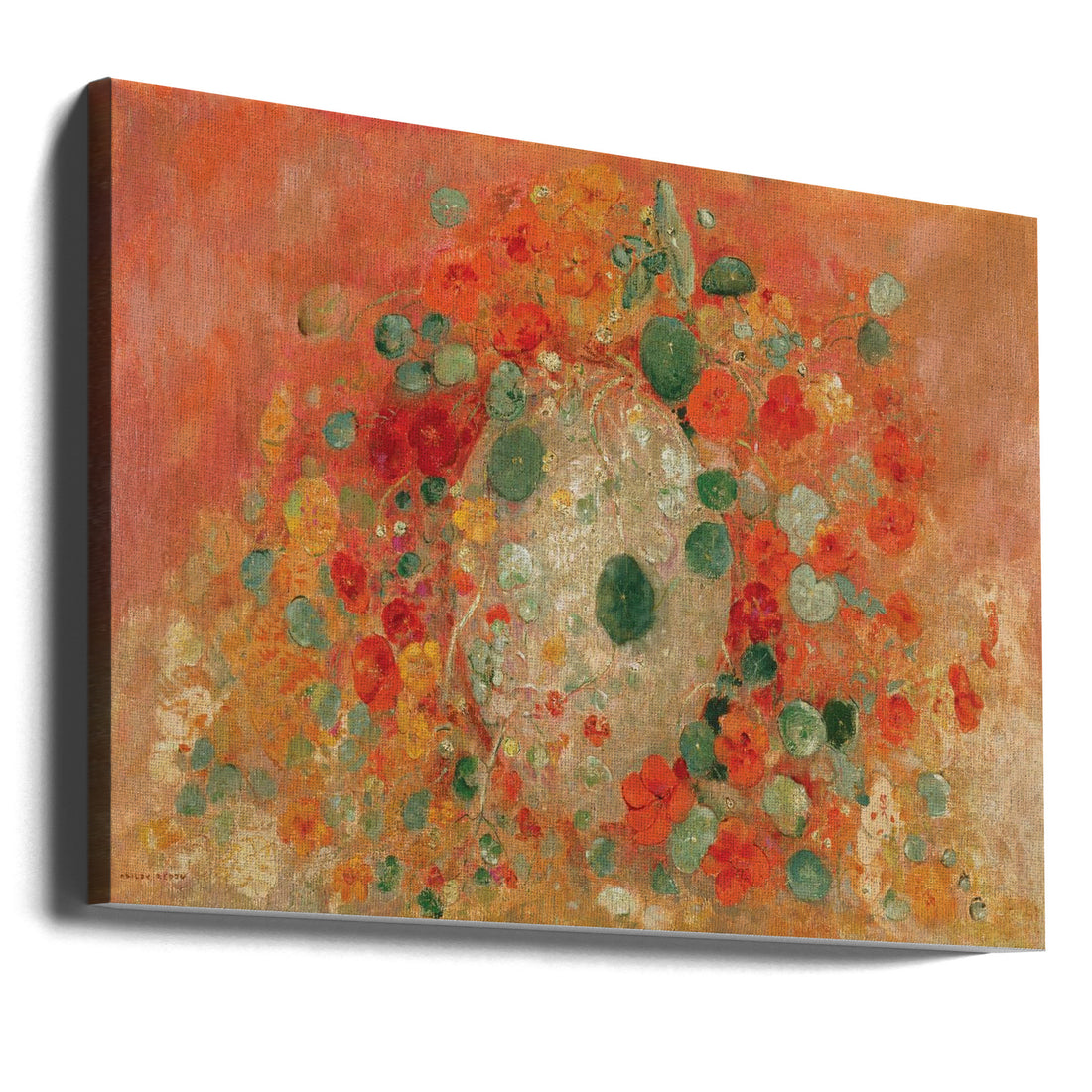 Nasturtiums by Odilon Redon | Abstract Floral Painting, Large Canvas Wall Art Print | Artsy Earth