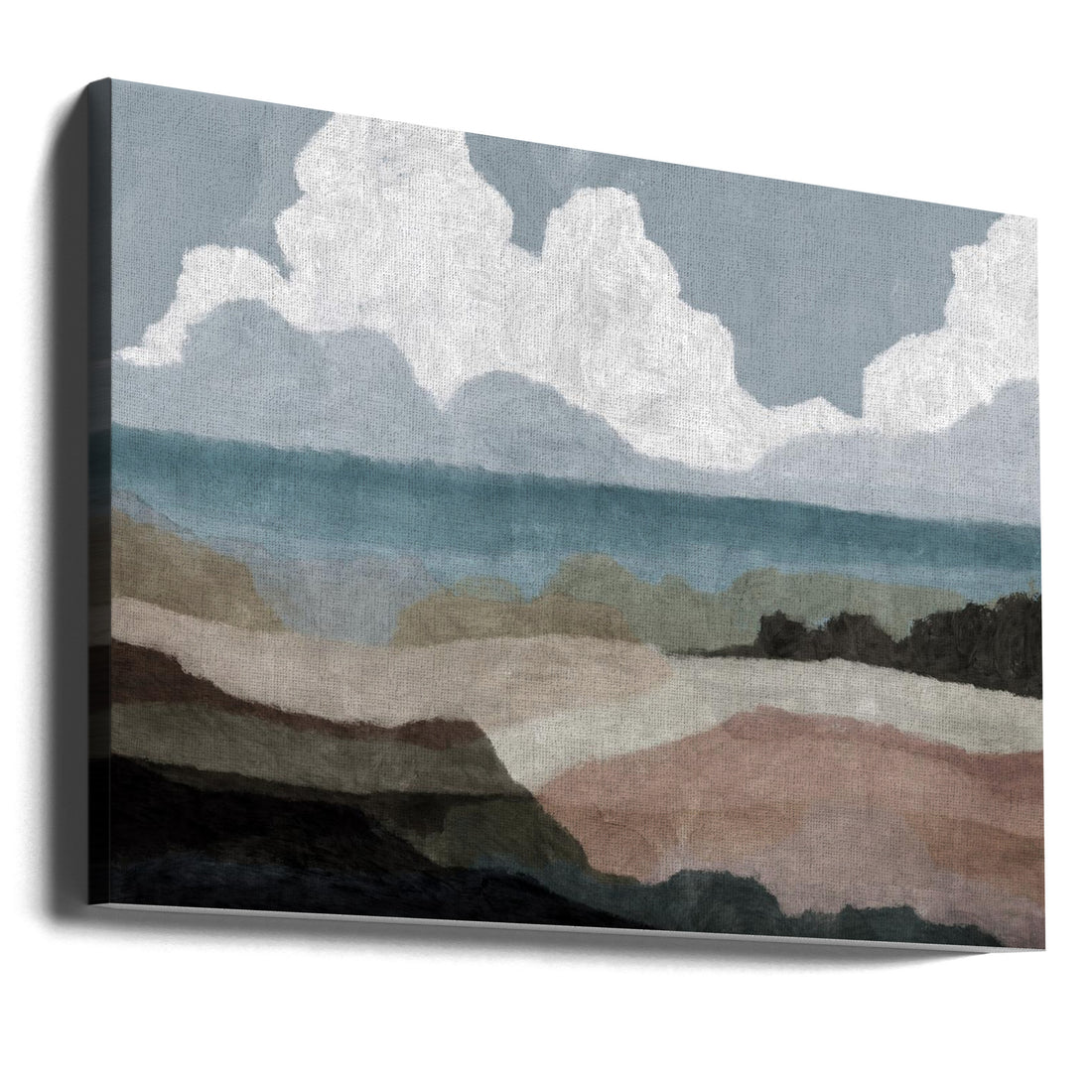 Coastal Seascape by Dan Hobday | Ocean Landscape Painting, Large Canvas Wall Art Print | Artsy Earth