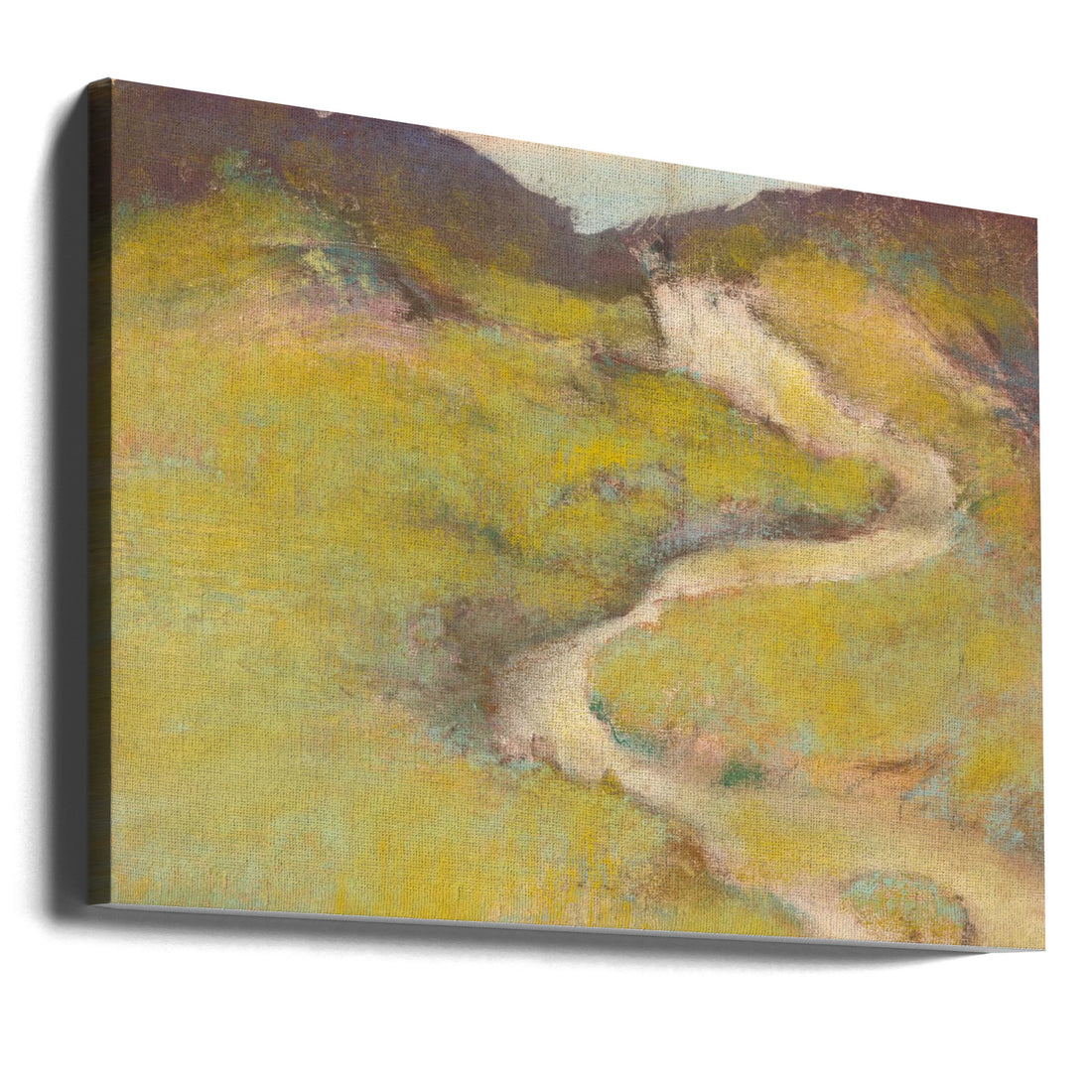 Pathway In a Field by Edgar Degas | Painted Landscape Artwork, Large Canvas Wall Art Print | Artsy Earth