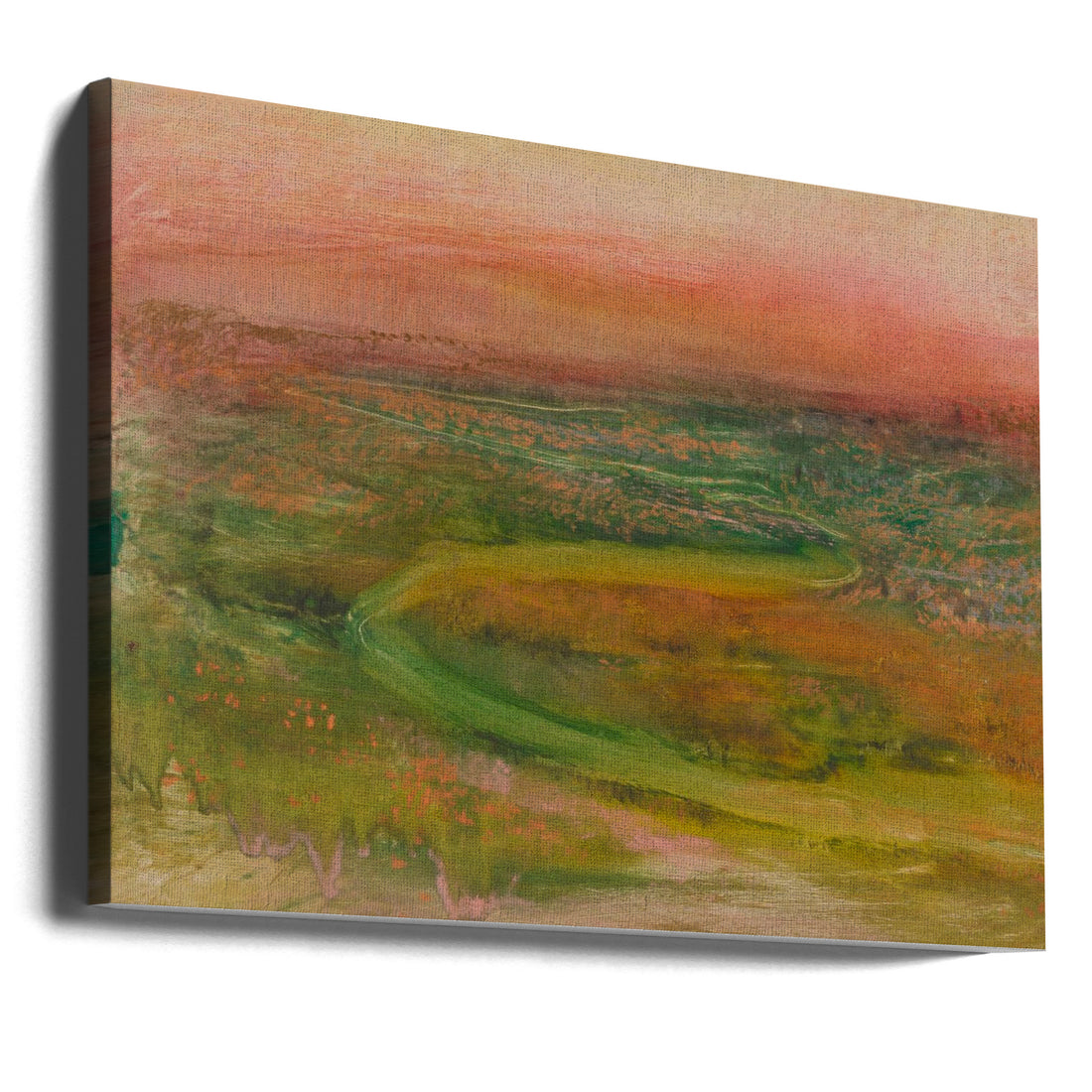 S Shaped Path In an Abstracted Landscape by Edgar Degas | Modern Painted Landscape, Large Canvas Wall Art Print | Artsy Earth