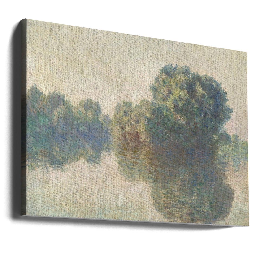 Seine At Giverny by Claude Monet | Painted Landscape Artwork, Large Canvas Wall Art Print | Artsy Earth