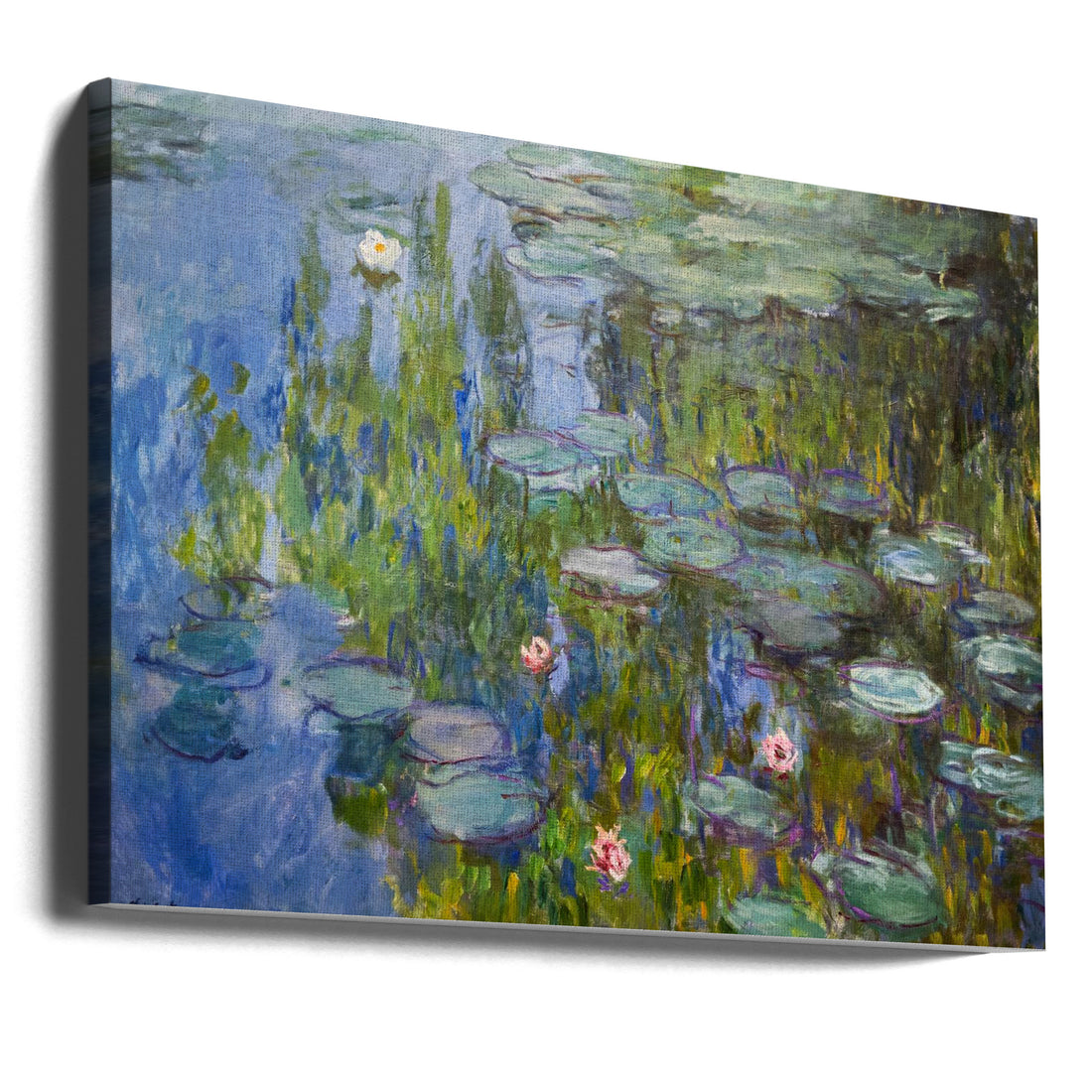 Water Lilies 1915 by Claude Monet | Painted Floral Landscape, Large Canvas Wall Art Print | Artsy Earth