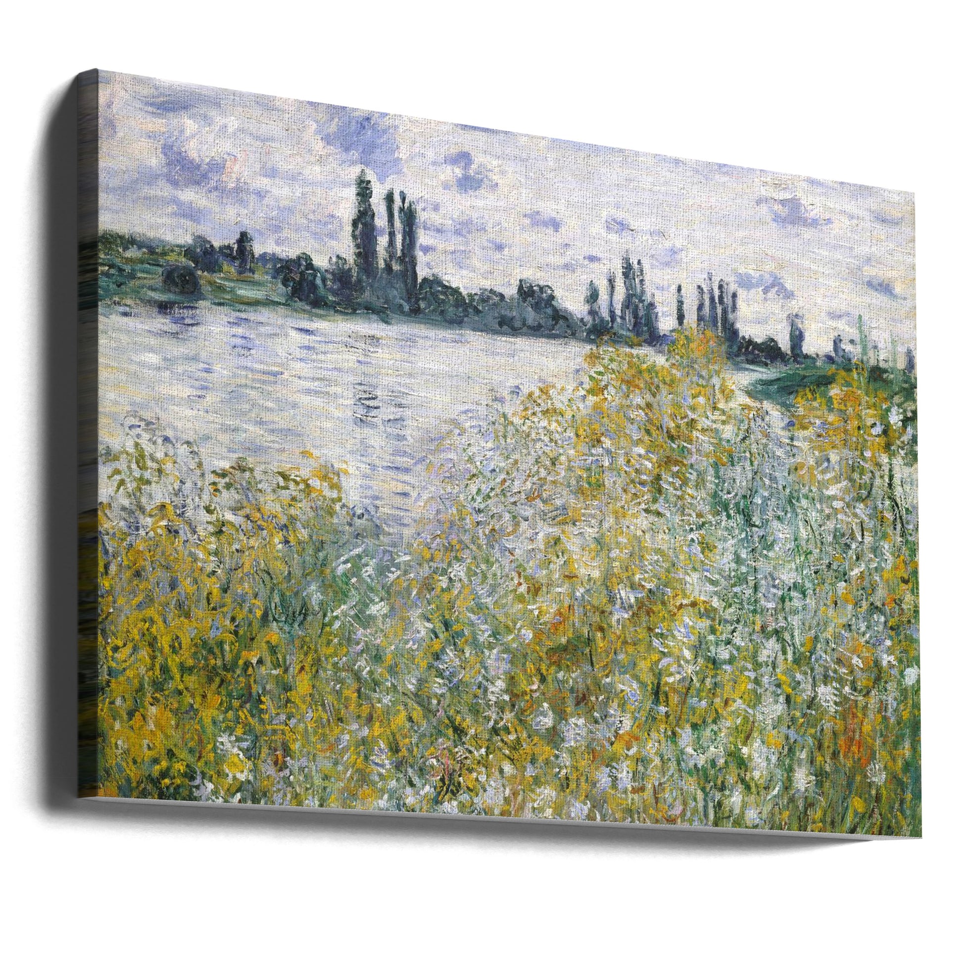 Flower Island Painting by Claude Monet | Floral Landscape Art, Large Canvas Wall Art Print | Artsy Earth