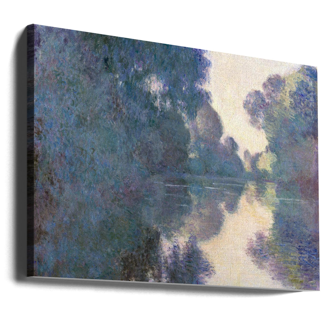 Morning On the Seine by Claude Monet | Waterscape Landscape Painting, Large Canvas Wall Art Print | Artsy Earth