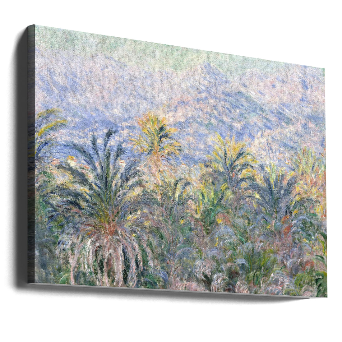 Palm Trees At Bordighera by Claude Monet | Tropical Landscape Painting, Large Canvas Wall Art Print | Artsy Earth