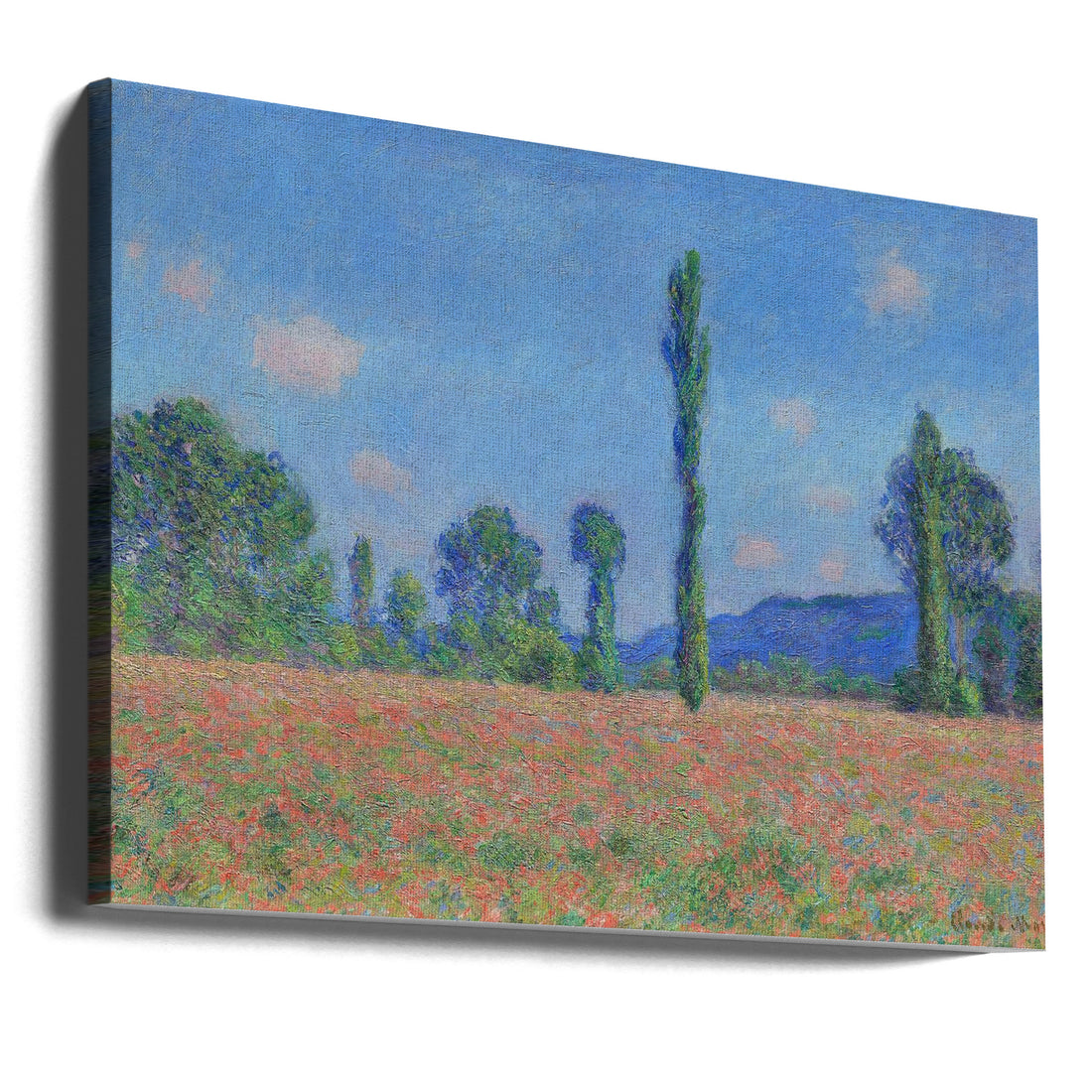 Poppy Field Giverny by Claude Monet | Floral Landscape Painting, Large Canvas Wall Art Print | Artsy Earth