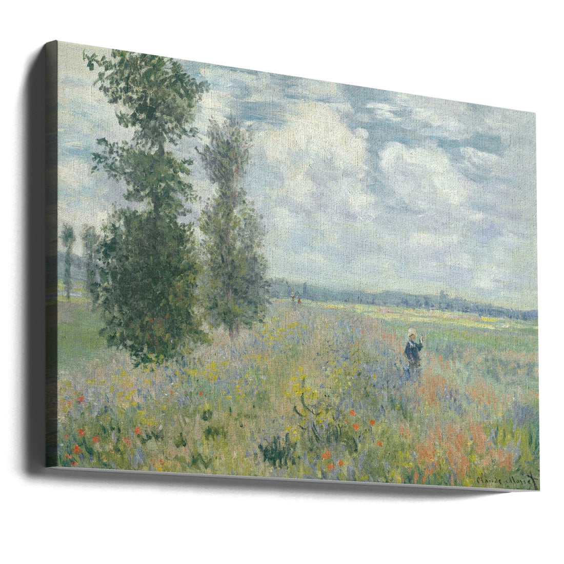 Poppy Fields Near Argenteuil by Claude Monet | Floral Landscape Painting, Large Canvas Wall Art Print | Artsy Earth