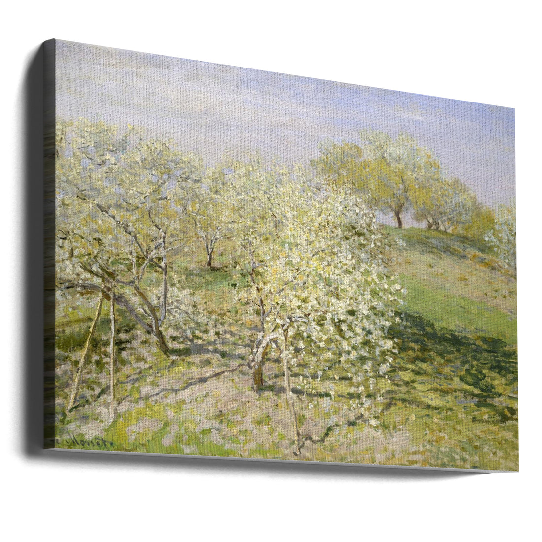 Spring Trees in Bloom by Claude Monet | Painted Floral Landscape, Large Canvas Wall Art Print | Artsy Earth