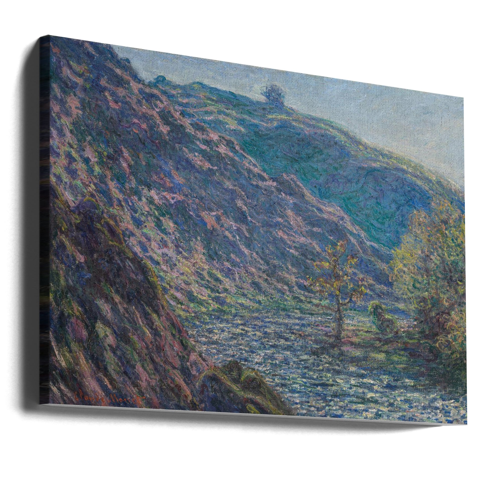 The Petite Creuse River by Claude Monet | Painted Autumn Landscape, Large Canvas Wall Art Print | Artsy Earth