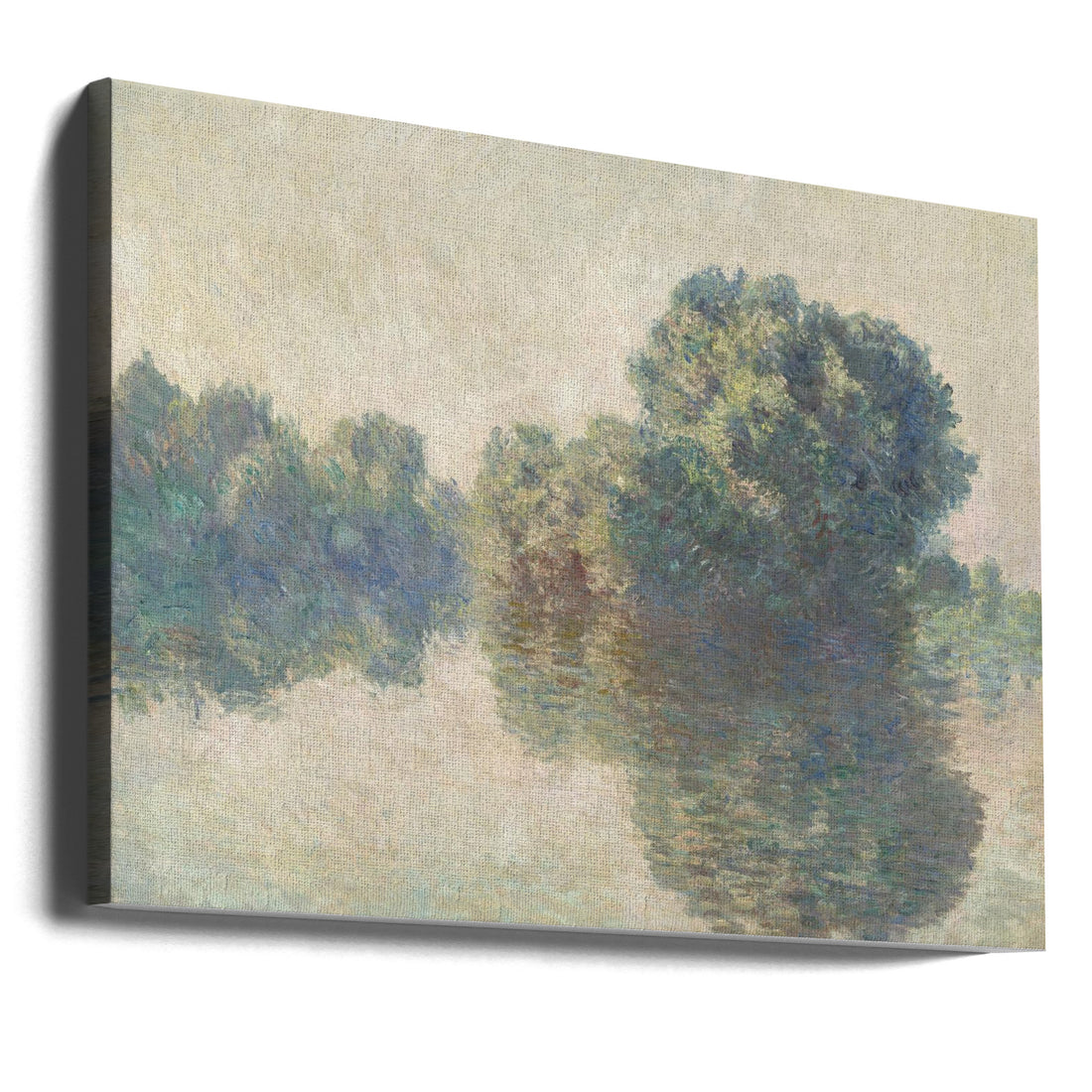 The Seine At Giverny by Claude Monet | Painted Landscape Art, Large Canvas Wall Art Print | Artsy Earth