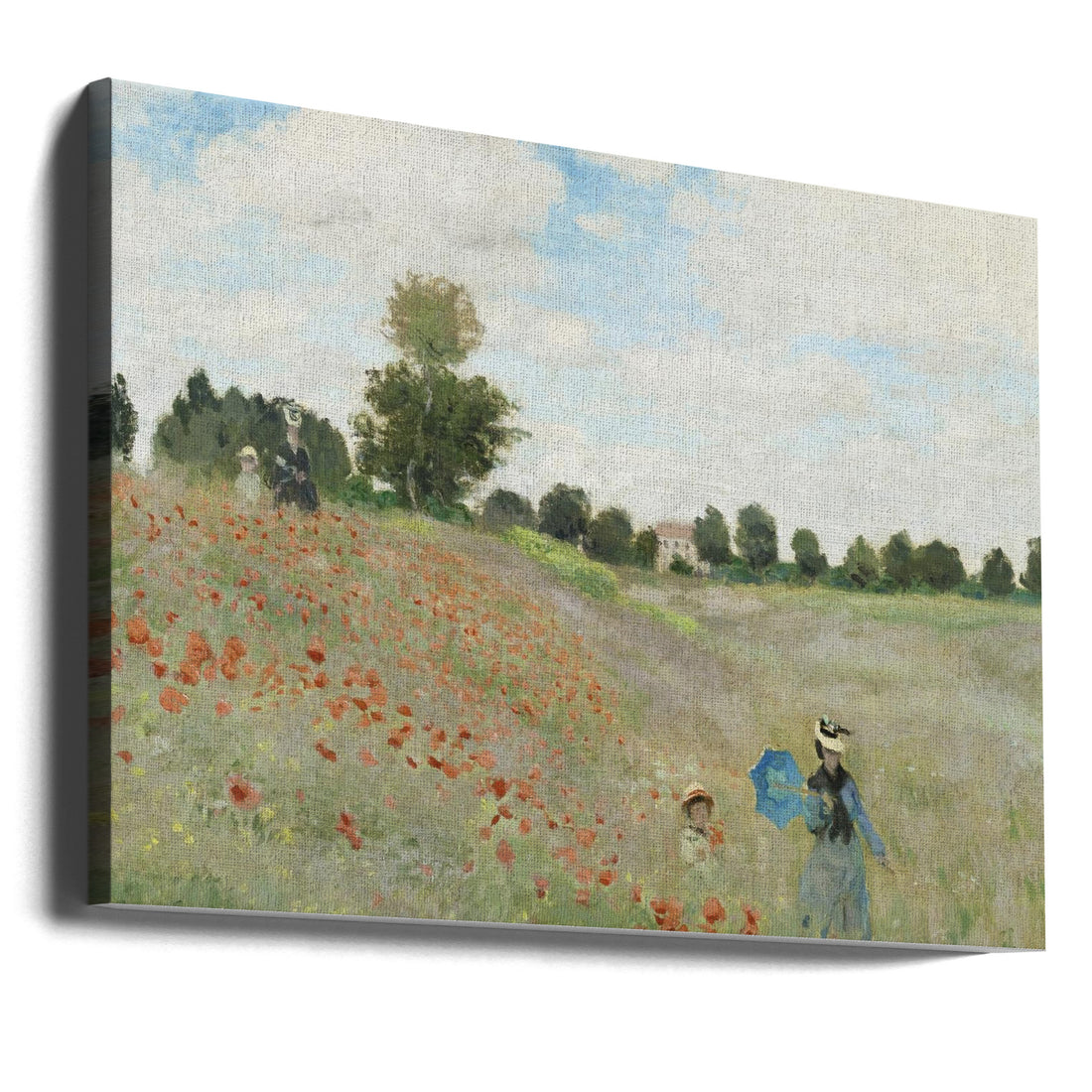 Poppy Field Near Argenteuil by Claude Monet | Floral Landscape Painting, Large Canvas Wall Art Print | Artsy Earth