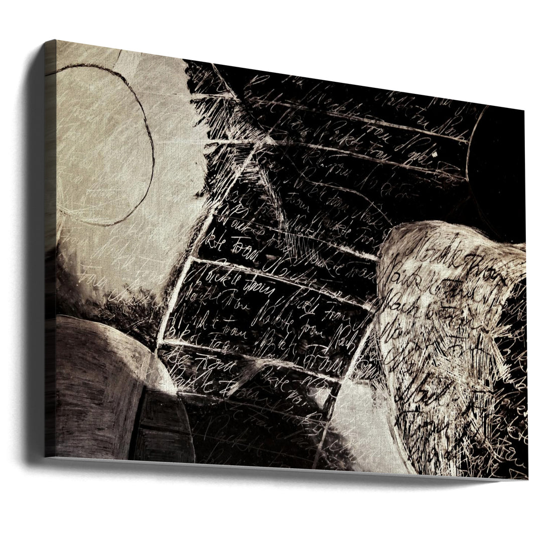 Universal Light by Doris Schmitz | Abstract Monochrome Art, Large Canvas Wall Art Print | Artsy Earth