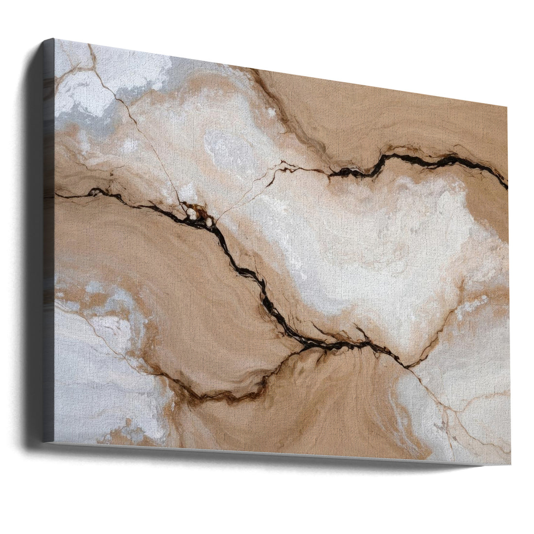 Striated Fractures by Alpenglow Workshop | Abstract Marble Texture, Large Canvas Wall Art Print | Artsy Earth