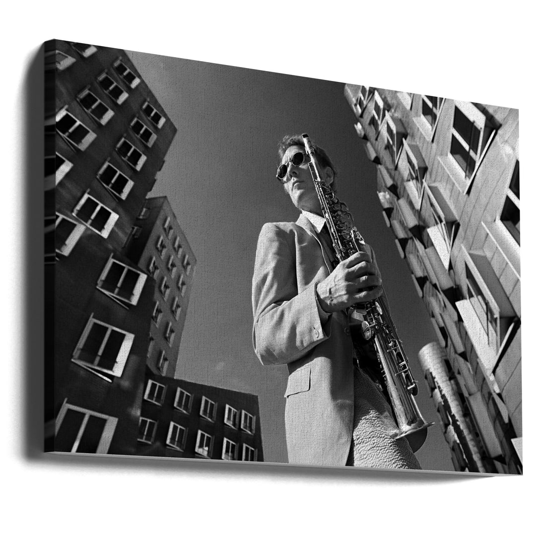 Dr.Sax is in town by Dragan Jovancevic | Jazz Saxophone Performance, Large Canvas Wall Art Print | Artsy Earth