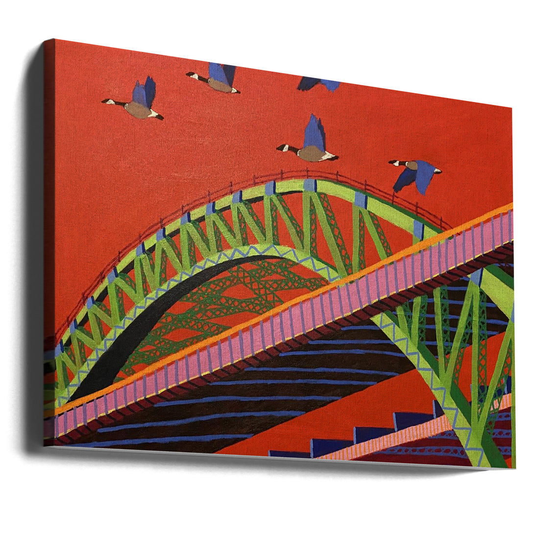 Bayonne Bridge by Sue Graef | Urban Architecture Bridge, Large Canvas Wall Art Print | Artsy Earth