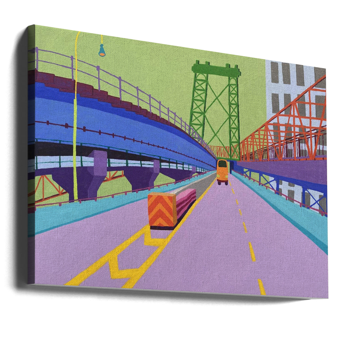 Williamsburg Bridge by Sue Graef | Nyc Bridge Architecture, Large Canvas Wall Art Print | Artsy Earth