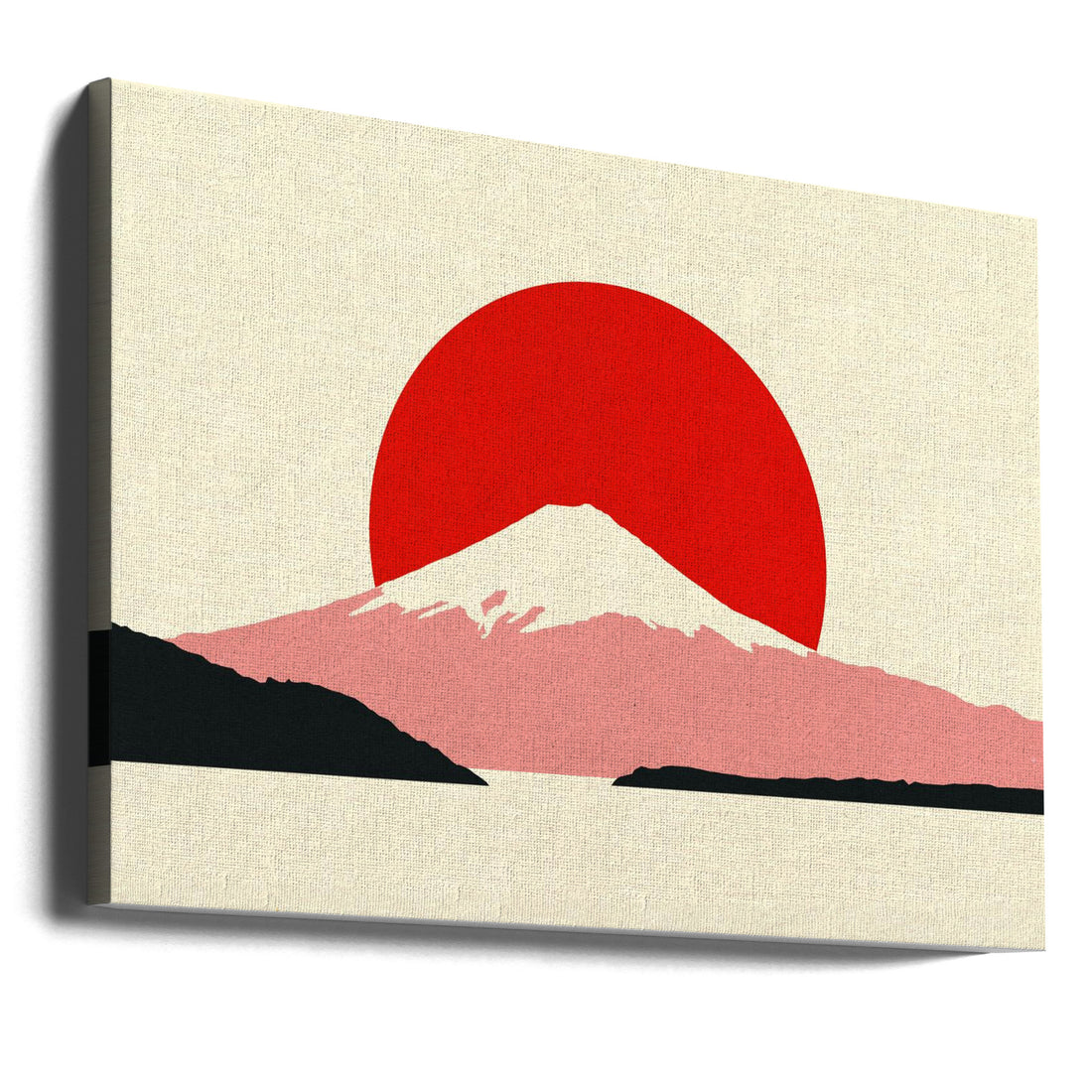 Fuji Sun by Rosi Feist | Mountain Landscape Painting, Large Canvas Wall Art Print | Artsy Earth