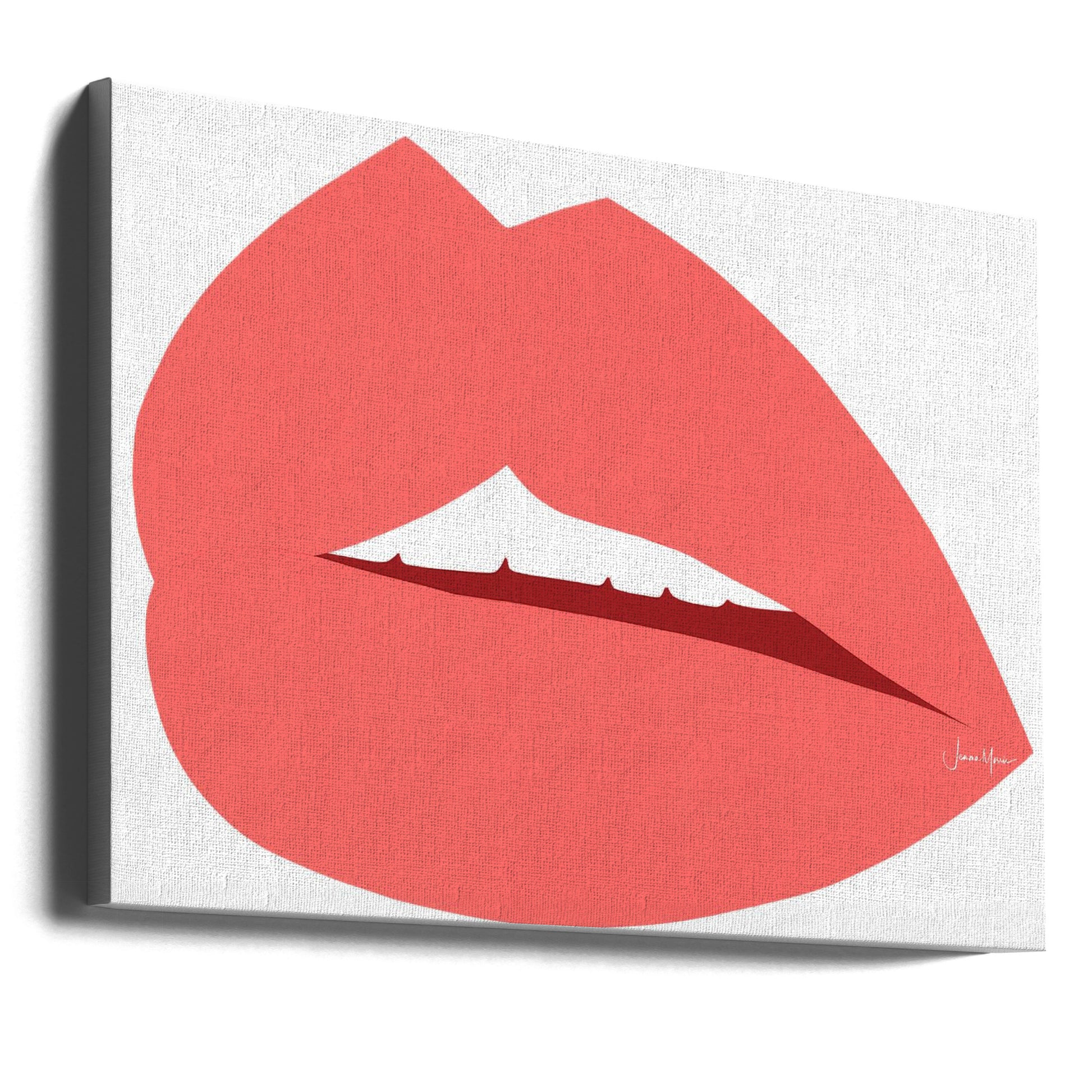 Red Lips by Jemma Morris | Pop Art Beauty, Large Canvas Wall Art Print | Artsy Earth