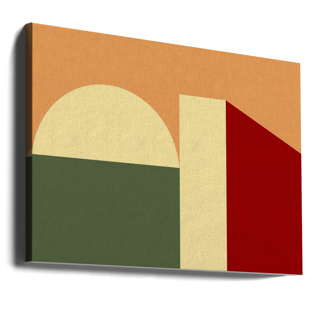 Modern Terra Shapes by Nilesh Kulkarni | Geometric Abstract Decor, Large Canvas Wall Art Print | Artsy Earth